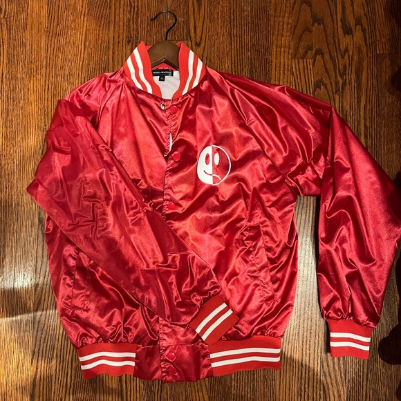 Dolls Kill Jackets & Blazers - Red lightweight varsity style jacket